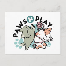 Garras y Juego – Ilustración de Gato Adorable
