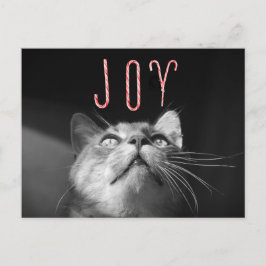 Postal Festiva Gato de Navidades Adorables