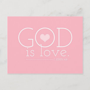 Postal Festiva GC Dios es amor San Valentín