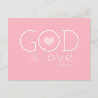 Postal Festiva GC Dios es amor San Valentín