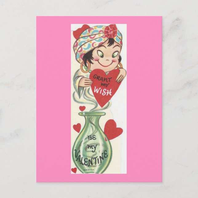 Postal Festiva Genio vintage Valentine (Anverso)