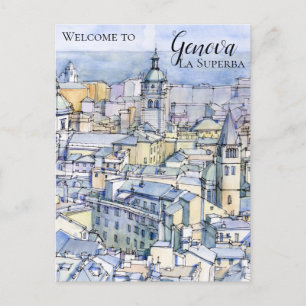 Postal Festiva Genova la superba
