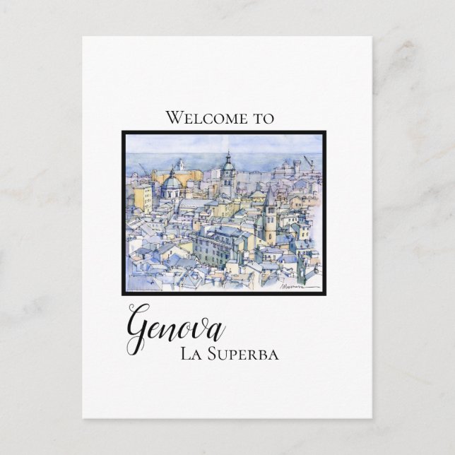 Postal Festiva Genova la superba (Anverso)