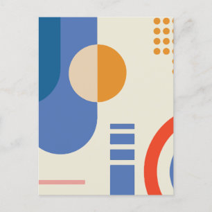 Postal Festiva geométrico minimalista