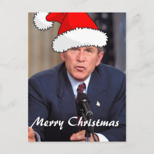 Postal Festiva George W. Bush Navidades Humor