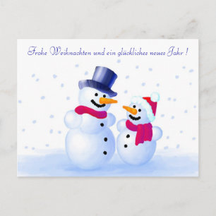 Postal Festiva German Merry Christmas Postcard