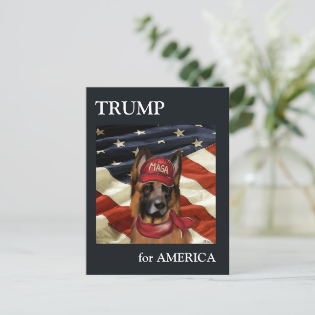 POSTAL FESTIVA GERMAN SHEPHERD (Anverso de pie)