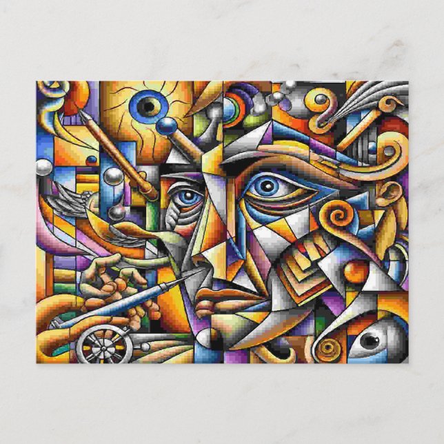 Postal Festiva Gesicht (Anverso)