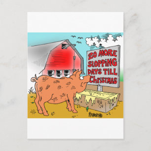 POSTAL FESTIVA GIFTWARE PERSONALIZADO PIG / NAVIDADES