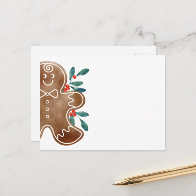 Postal Festiva Gingerbread Berry (Anverso/Reverso In Situ)