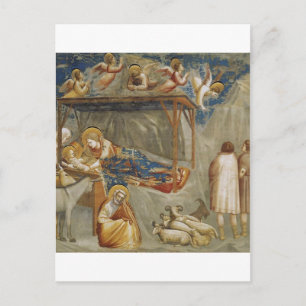 Postal Festiva Giotto di Bondone El Nacimiento Colección de Arte 