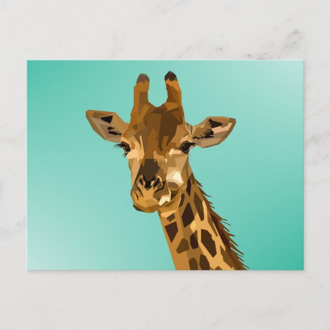 POSTAL FESTIVA GIRAFFE ART POSTCARDS (Anverso)