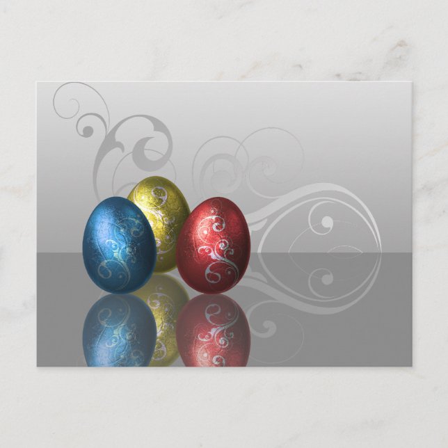 Postal Festiva Glamour Eggs de Pascua - Postcard (Anverso)
