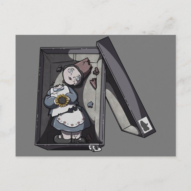 Postal Festiva Gnome roto (Anverso)