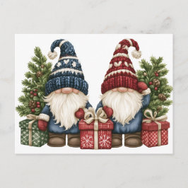 Postal Festiva Gnomos para regalar