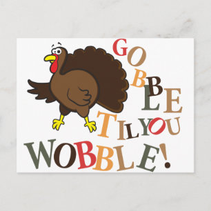 Postal Festiva ¡Gobble hasta que bambres!