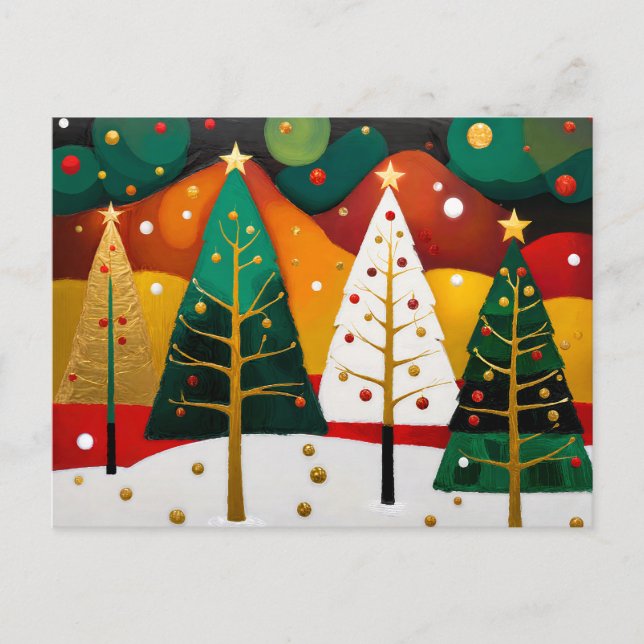 Postal Festiva Golden Holiday Grove (Anverso)