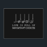 Postal Festiva Golf Lover | Life  Is Full Of Important Choices<br><div class="desc">Golf Lover | Life  Is Full Of Important Choices</div>