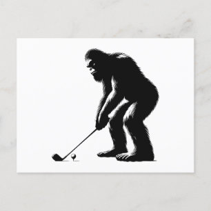 Postal Festiva Golfing Bigfoot