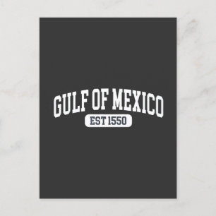 Postal Festiva Golfo de México desde el humor estadounidense de 1