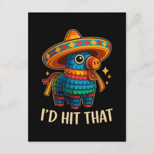 Postal Festiva Golpear esa Pinata Cinco De Mayo
