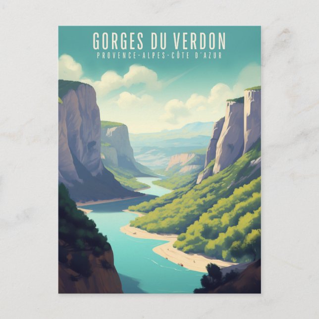 Postal Festiva Gorges du Verdon - poster - Affiche (Anverso)
