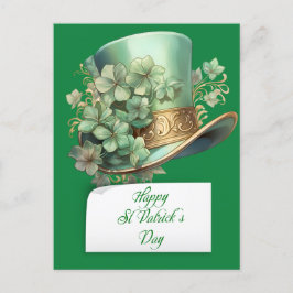 Postal Festiva Gorra de Saint Patrick's Day Leprechaun