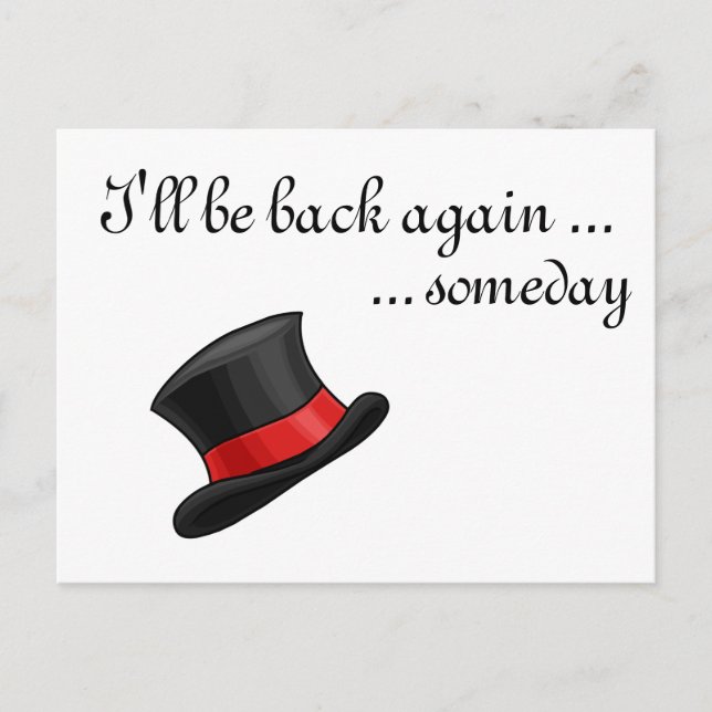 Postal Festiva Gorra de seda cutáneo derretido de Snowman (Anverso)