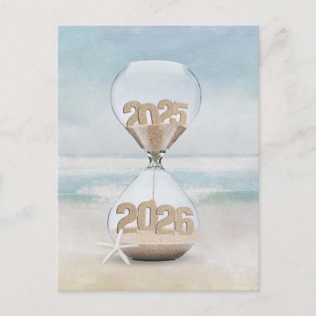 Postal Festiva Gracias Horario De Año Nuevo 2026 (Anverso)
