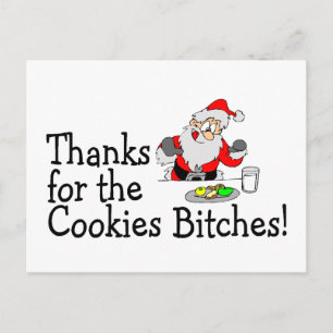 Postal Festiva Gracias Por Las Cookies