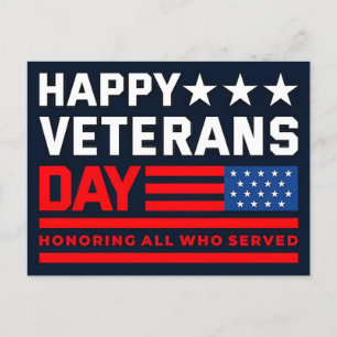 Postal Festiva Gracias por su Servicio: Día de los Veteranos 2025