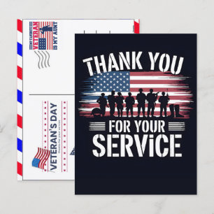 Postal Festiva Gracias por su Servicio: Día de los Veteranos 2026