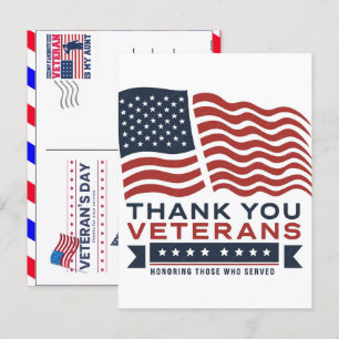 Postal Festiva Gracias por su servicio: Día de los Veteranos 2026