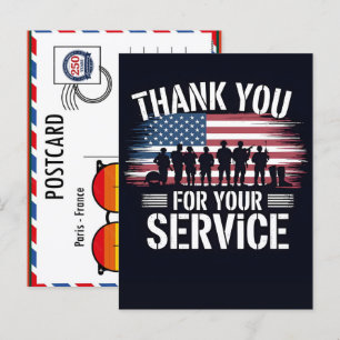 Postal Festiva Gracias por su Servicio: Día de los Veteranos 2026