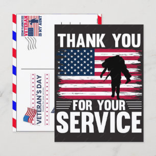 Postal Festiva Gracias por su Servicio: Día de los Veteranos 2026