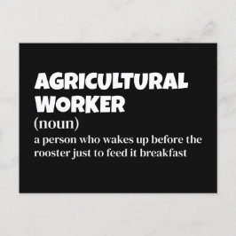 Postal Festiva Graciosa definición de trabajador agrícola
