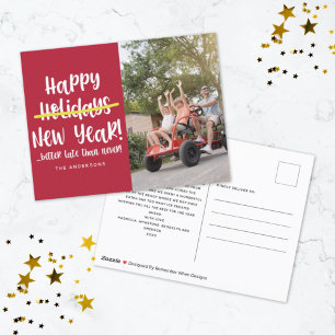 Postal Festiva Graciosa foto de Año Nuevo Feliz