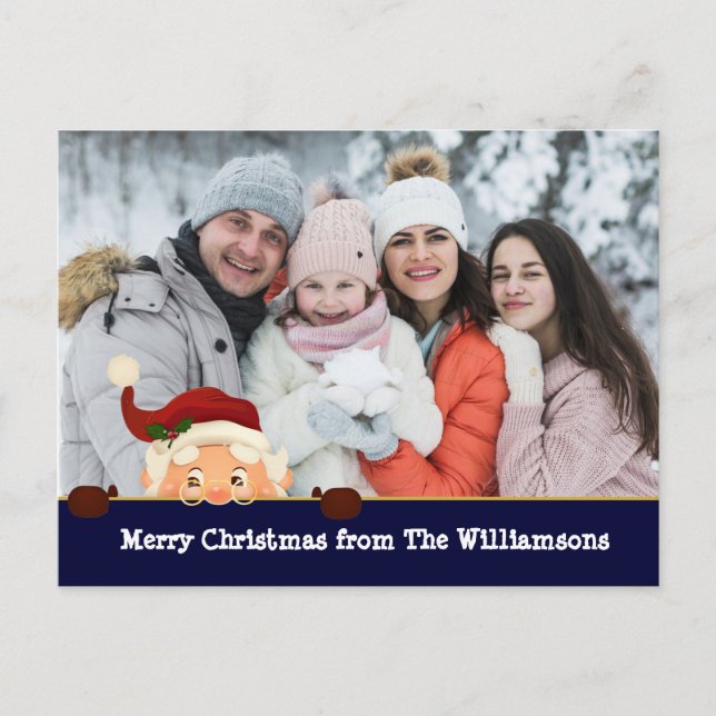 Postal Festiva Gracioso. Foto de Santa Bomba - Foto de Navidades  (Anverso)