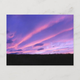 Postal Festiva Gradiente de Atardecer Pastel Inspirado en la Natu
