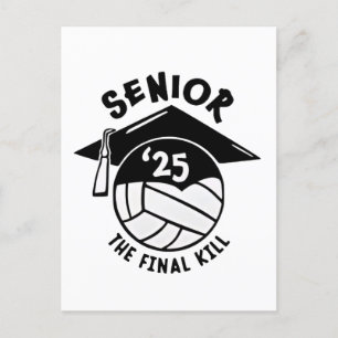 Postal Festiva Graduación Senior 2025 del voleibol