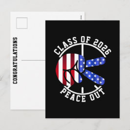 Postal Festiva Graduation Class Of 2026 Peace Out Graduate Blue