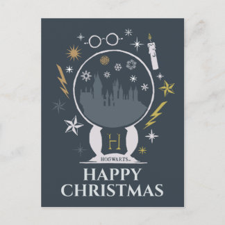 Postal Festiva Gráfico de bola de nieve de HOGWARTS™