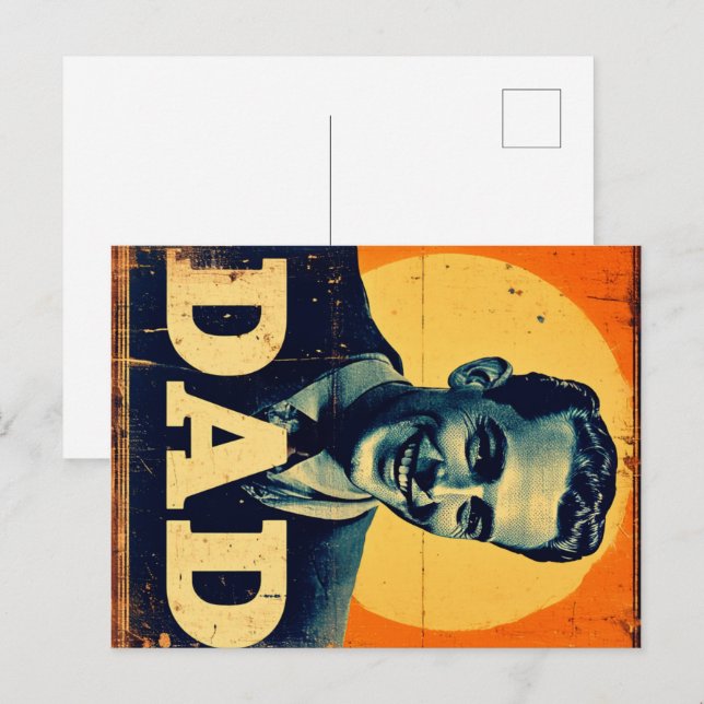 Postal Festiva Gráficos inspirados en DAD (1) de los años 60 (Anverso / Reverso)