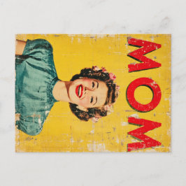 Postal Festiva Gráficos inspirados en MOM (1) de los años 60