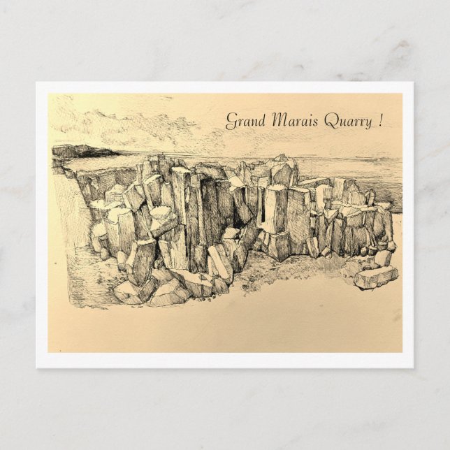 Postal Festiva Gran Cantera de Marais (Anverso)