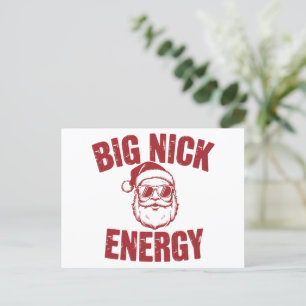 Postal Festiva Gran Chiste de Navidades de Nick Energy Funny Sant