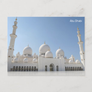 Postal Festiva Gran Mezquita de Abu Dhabi Emiratos Árabes Unidos