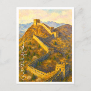 Postal Festiva Gran Muralla de agua ventilado de China