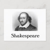 Grandes Escritores - Postcard William Shakespeare