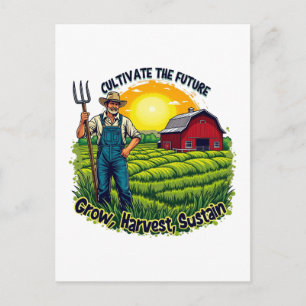 Postal Festiva Granja Regalo Granja Lover Futuro Agricultor
